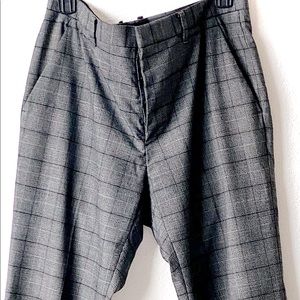 All Saints Men’s Grey Rathbone Cropped Trousers